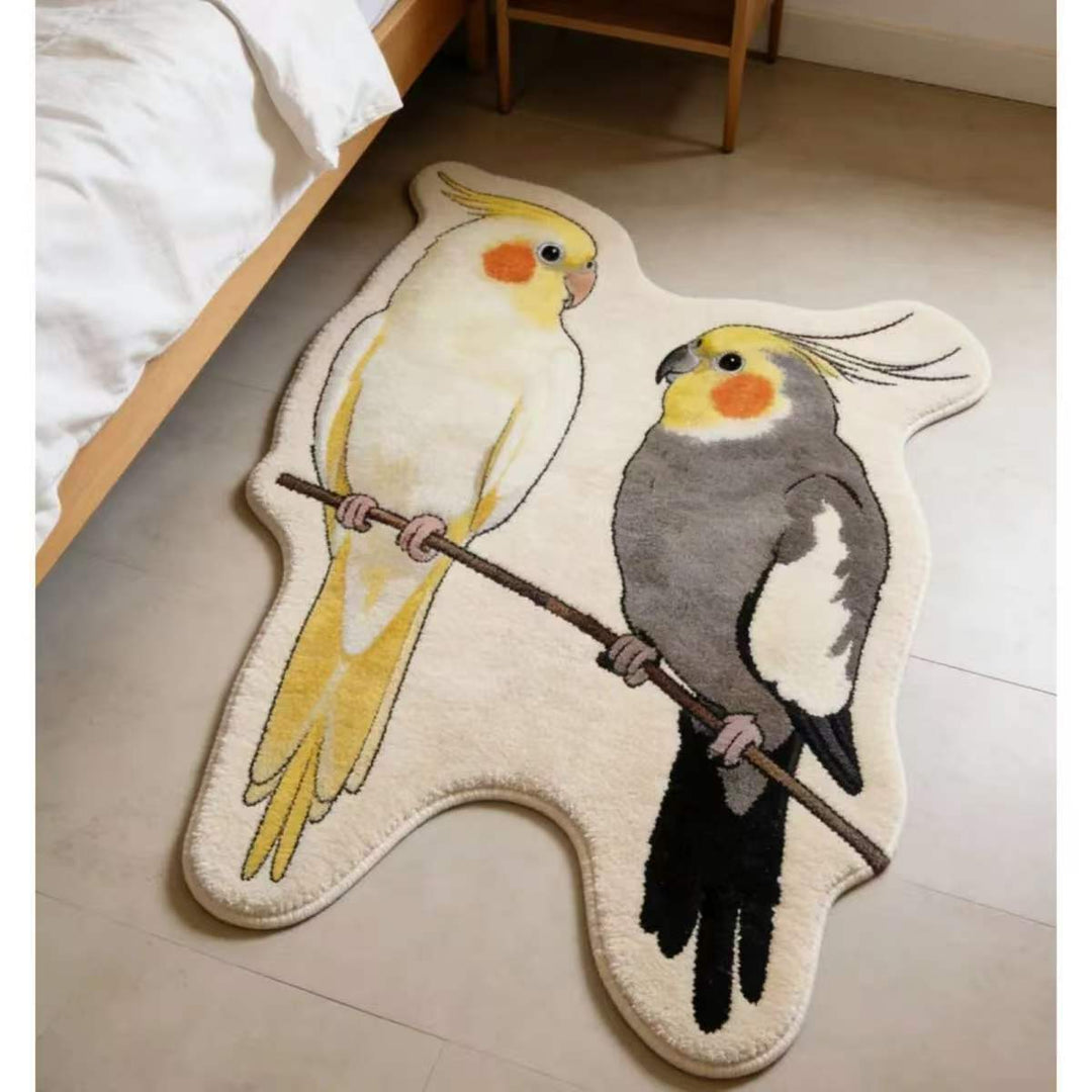 Cute Cat-Themed Plush Area Rug