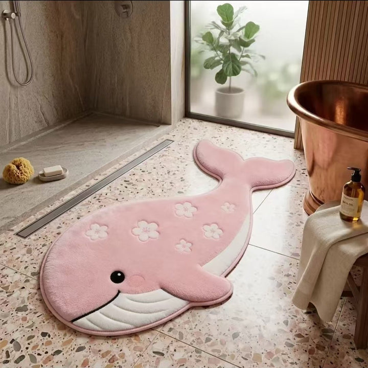 Cute Penguin Plush Bath Mat
