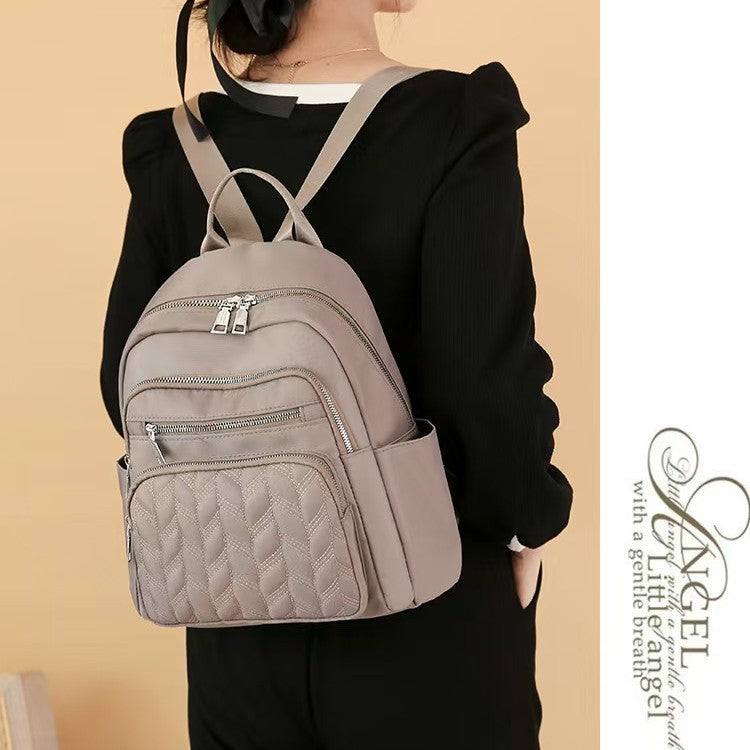 Versatile Quilted Backpack with Multiple Compartments Kalsten