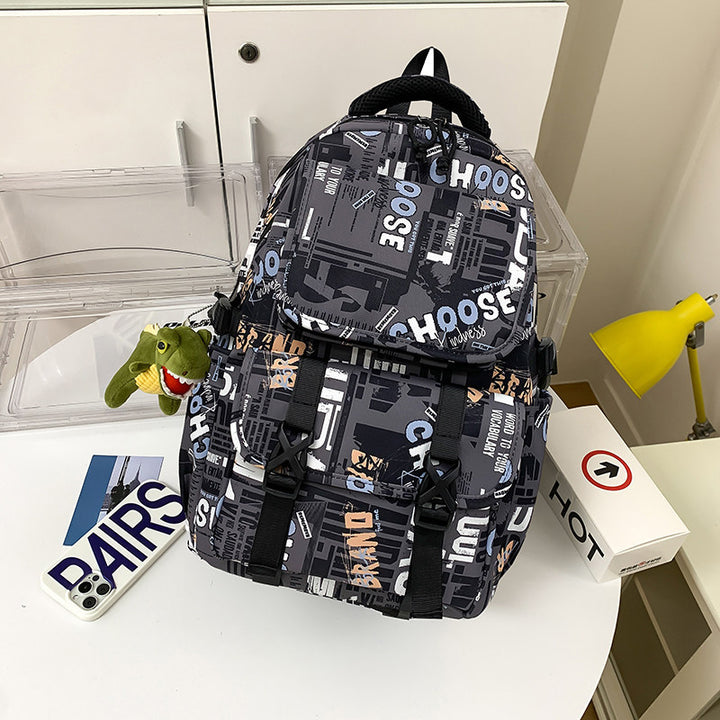 Versatile Graphic Print Backpack