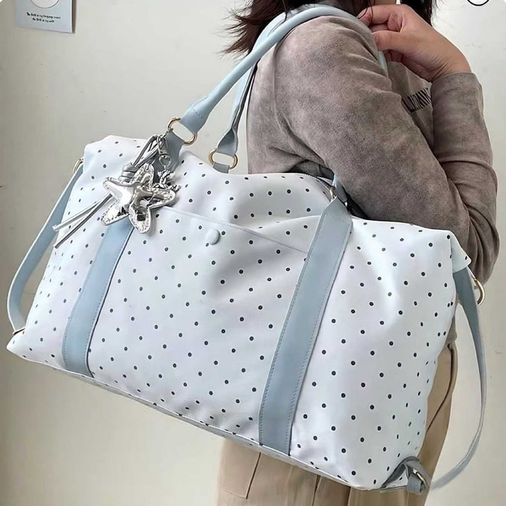 Stylish Polka Dot Travel Duffel Bag Kalsten