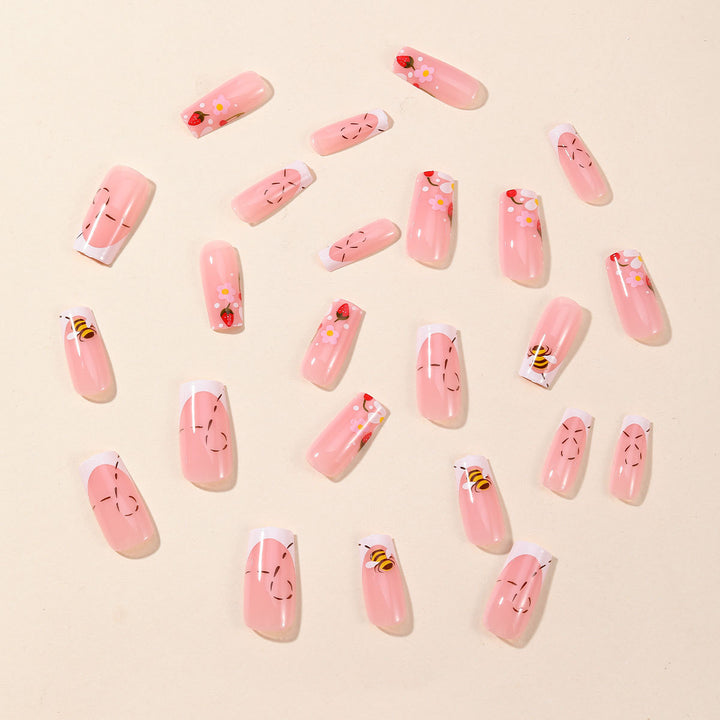 Floral Themed Acrylic Nail Art Extensions Kalsten