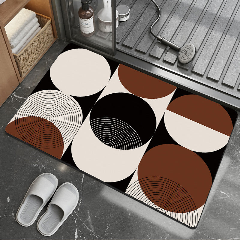 Modern Abstract Bath Mat Kalsten