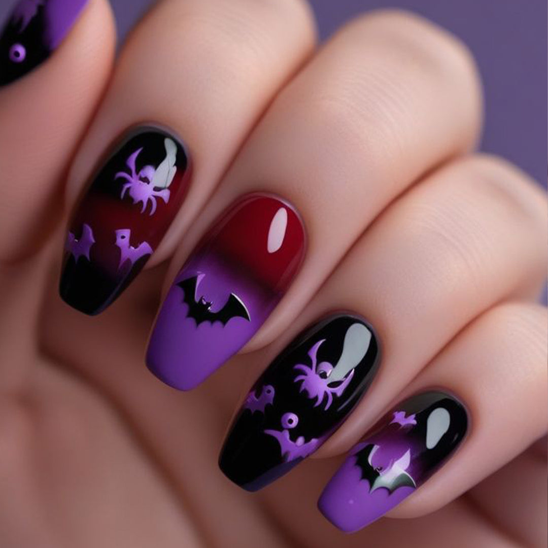 Halloween-Themed 3D Gothic Nail Art Set Kalsten