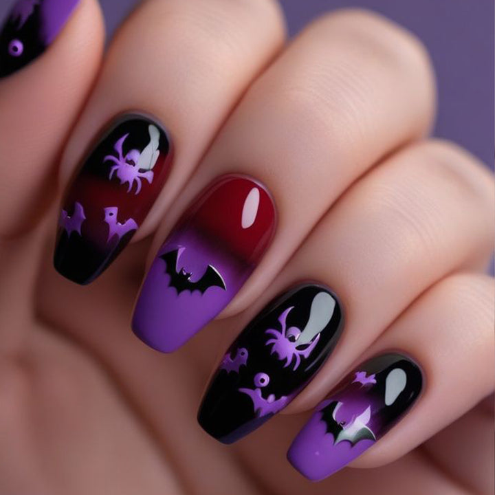 Halloween-Themed 3D Gothic Nail Art Set Kalsten