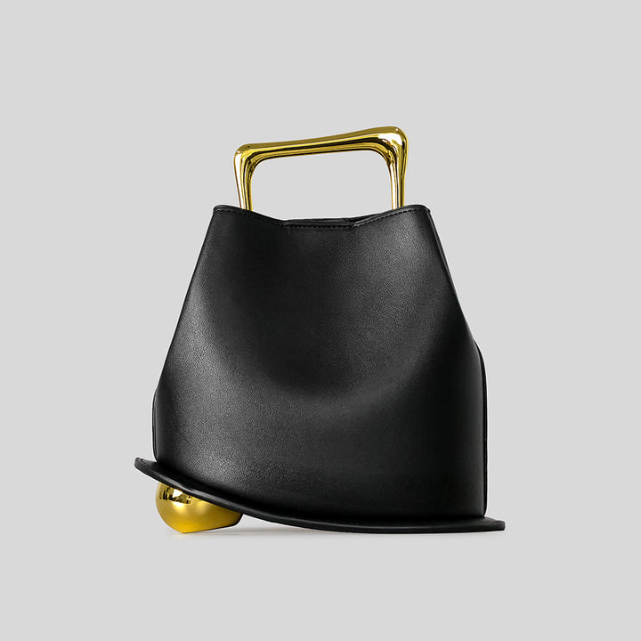 Sculptural Handle Handbag