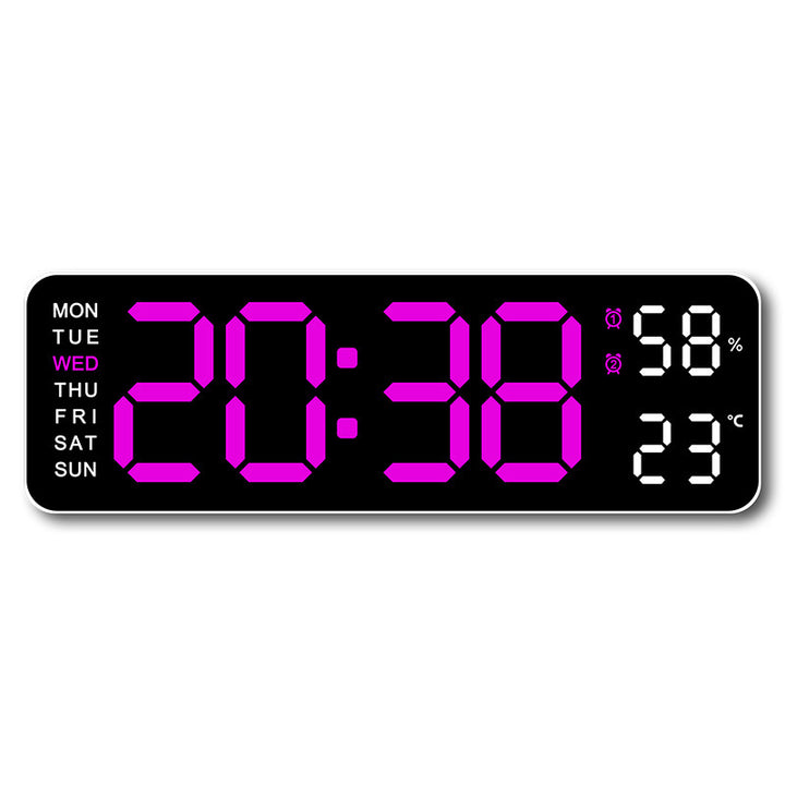Digital wall clock with temperature and humidity display Kalsten