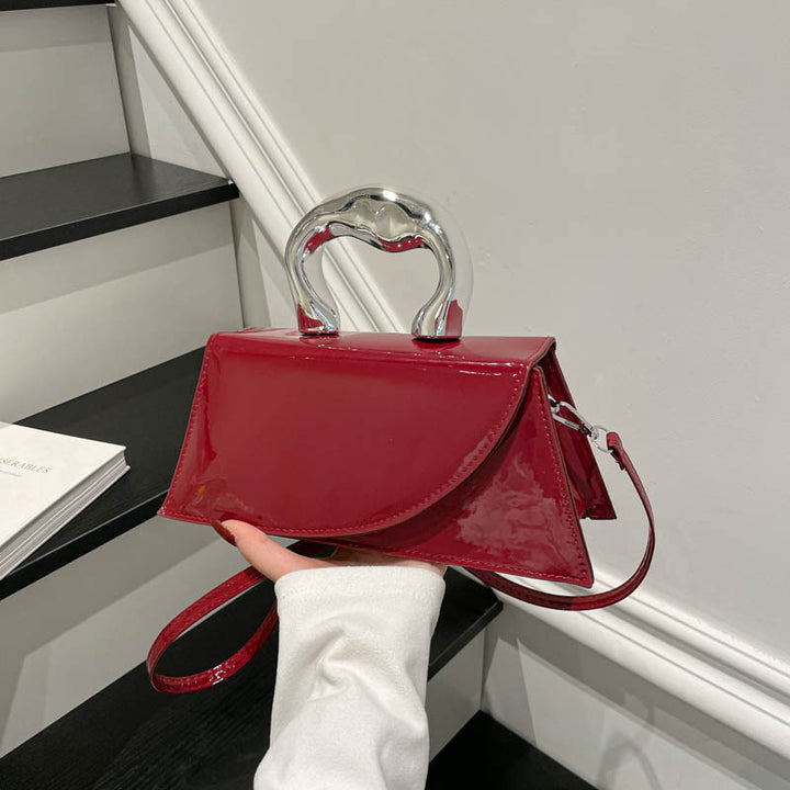 WoChic Patent Leather Handheld Purse Kalsten