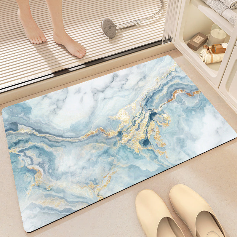 Floral Print Bath Mat Kalsten