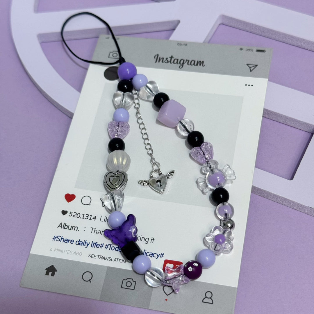 Adjustable Beaded Charm Bracelet Kalsten