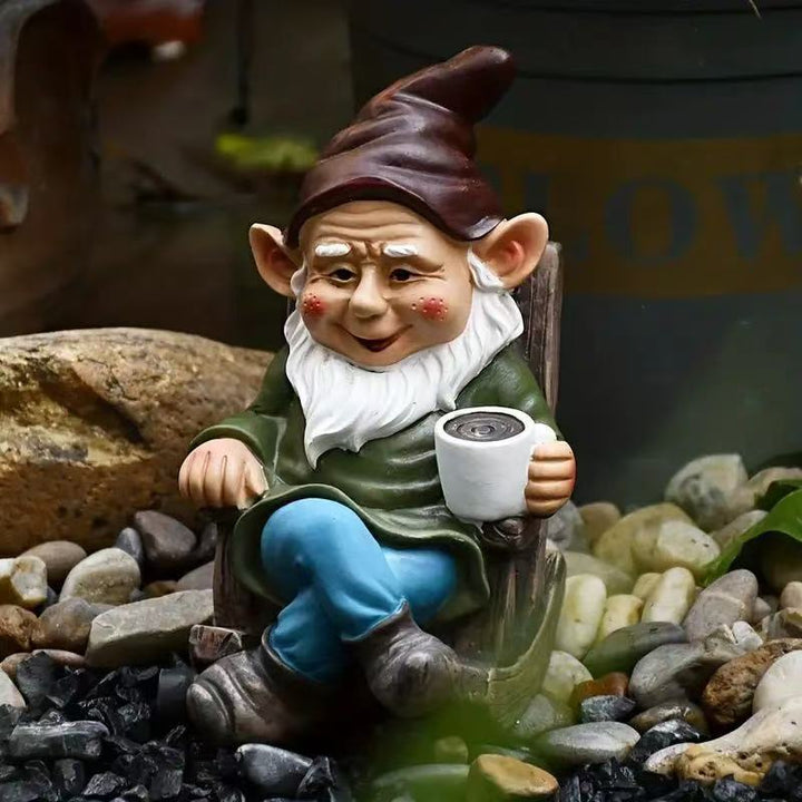 Funny Garden Gnome Decorative Figure Kalsten