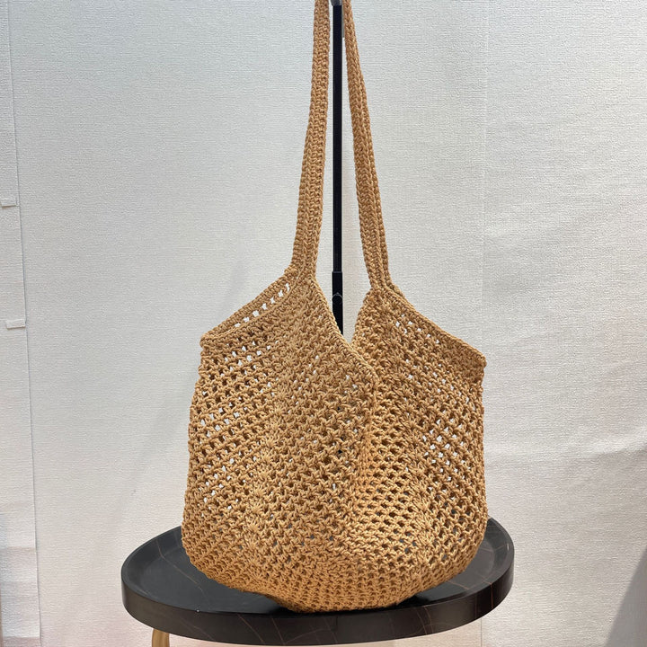 Hand-knotted tote bag in modern net design Kalsten