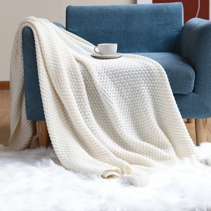 Plush Woven Decorative Throw Blanket Kalsten
