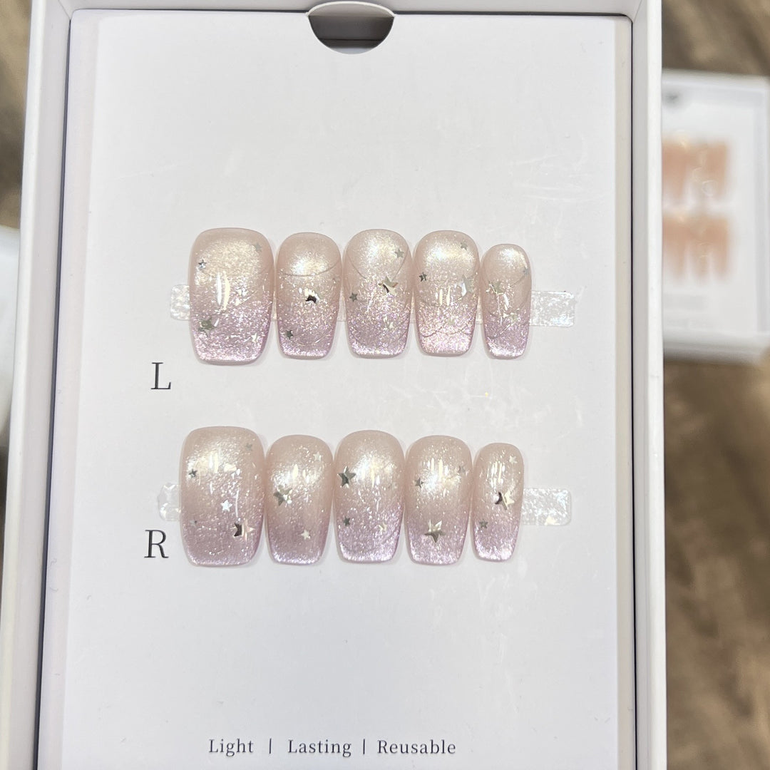Starry Glitter Press-On Nail Set Kalsten