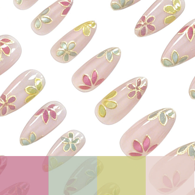 Floral Decorative Nail Enhancements Kalsten
