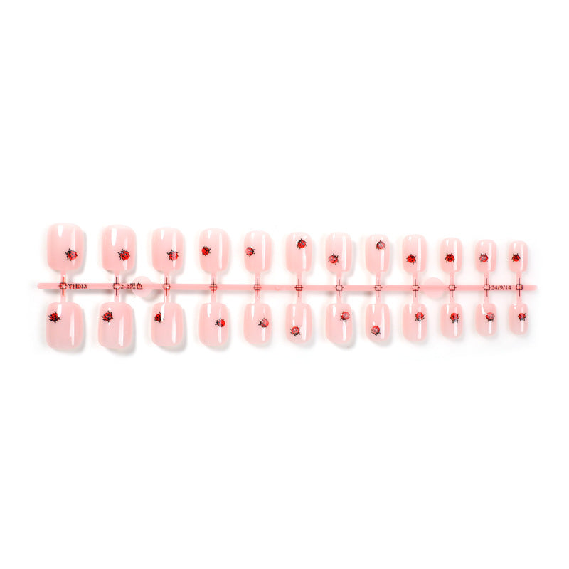 Artistic Ladybug Design Press-On Nail Set kalsten