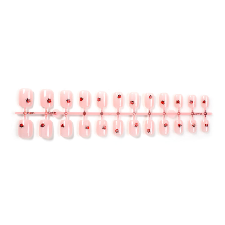 Artistic Ladybug Design Press-On Nail Set kalsten