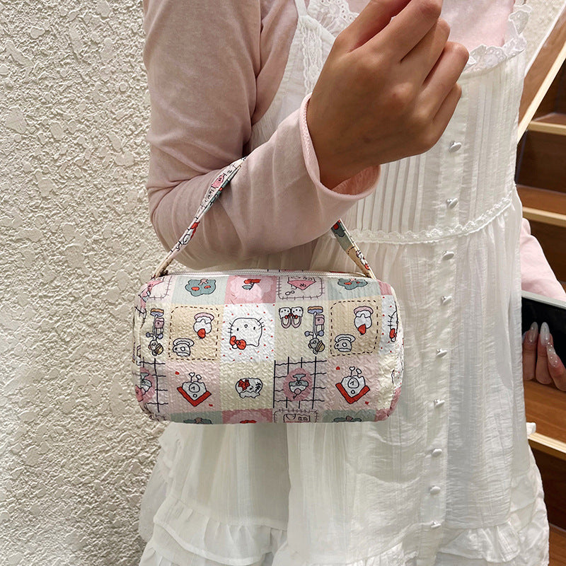WoCharming Quilted Travel Cosmetic Bag Kalsten