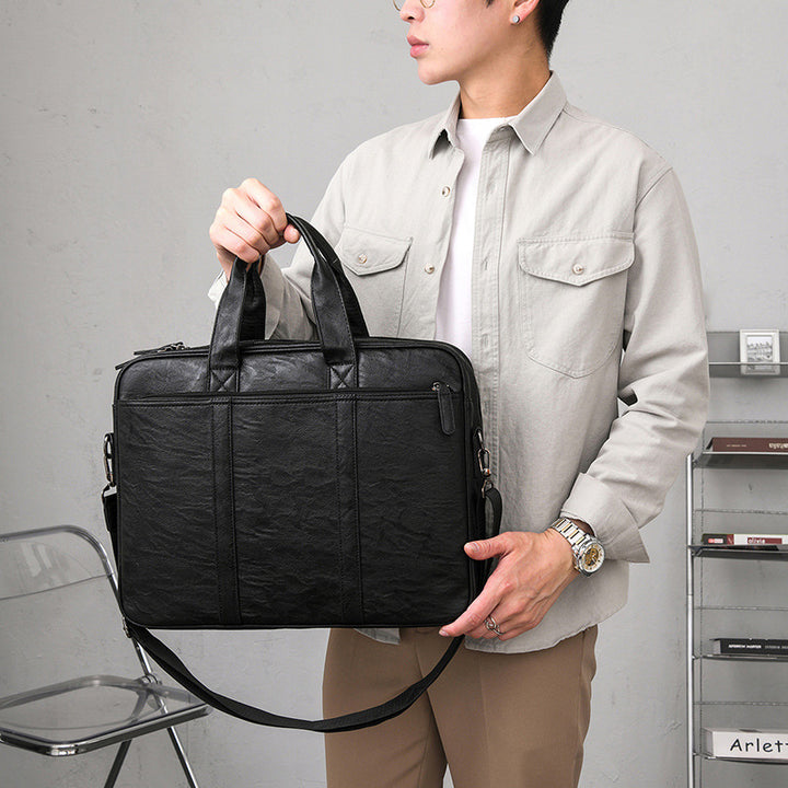Premium Leather Business Briefcase Kalsten