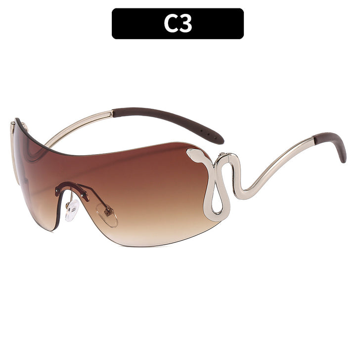 Avant-Garde Oversized Shield Sunglasses