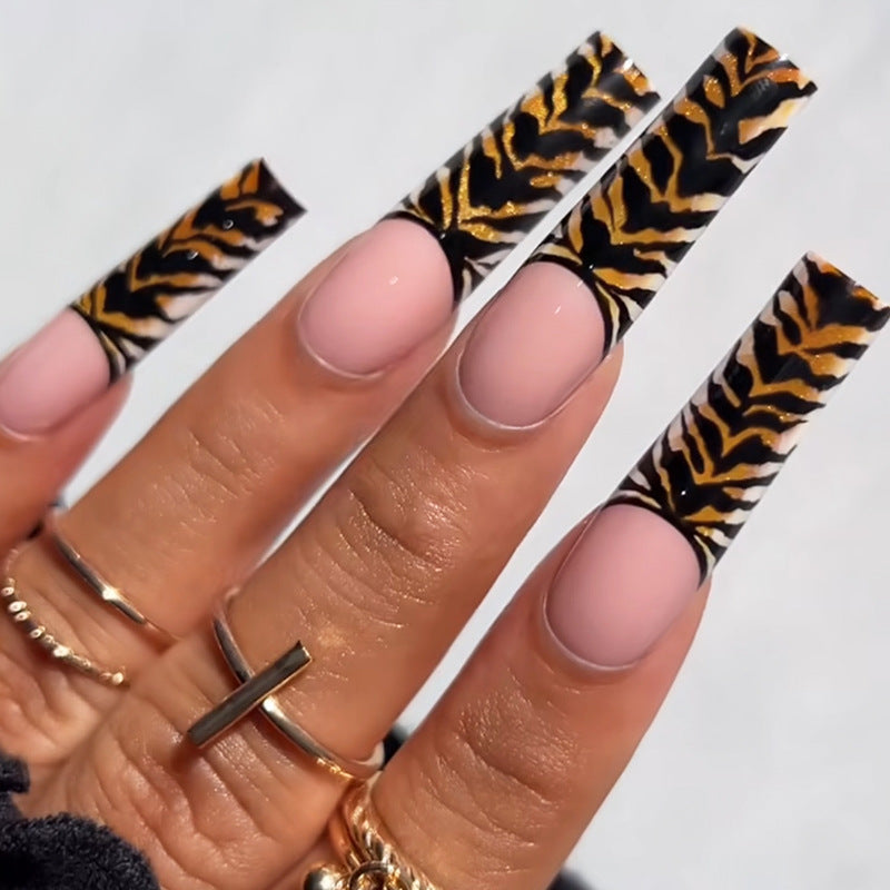 Creative nail art set with stylish animal pattern Kalsten