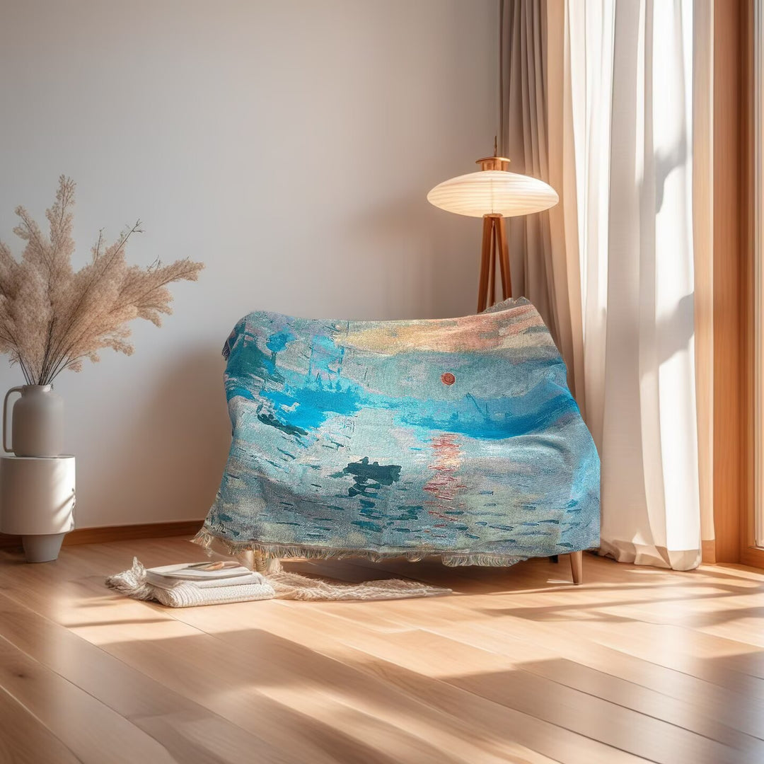 Artistic Floral Throw Blanket