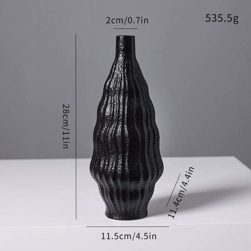 Scandinavian ceramic flower vase