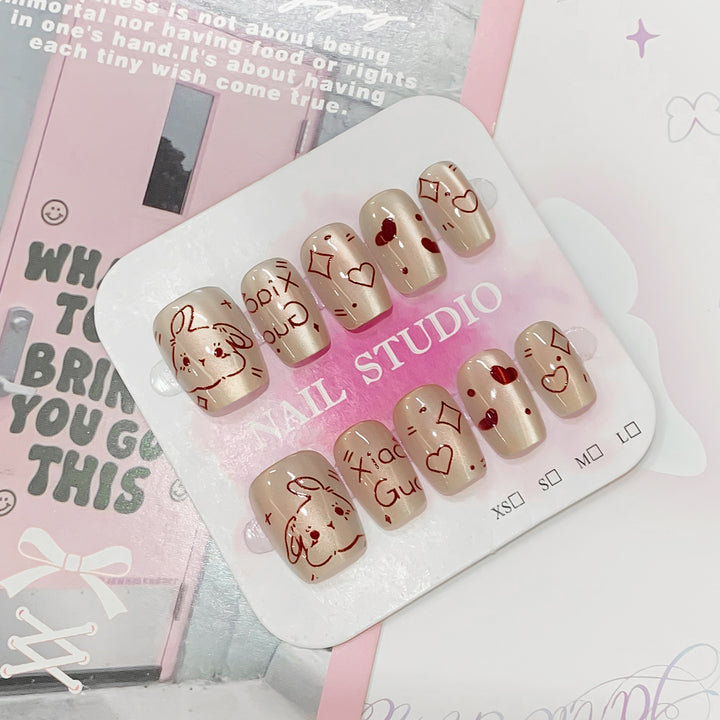 Creative nail art with loving motifs Kalsten