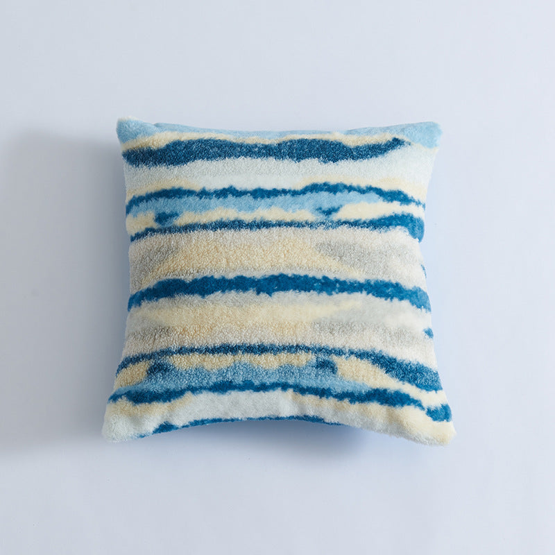 Textured Patterned Throw Pillow