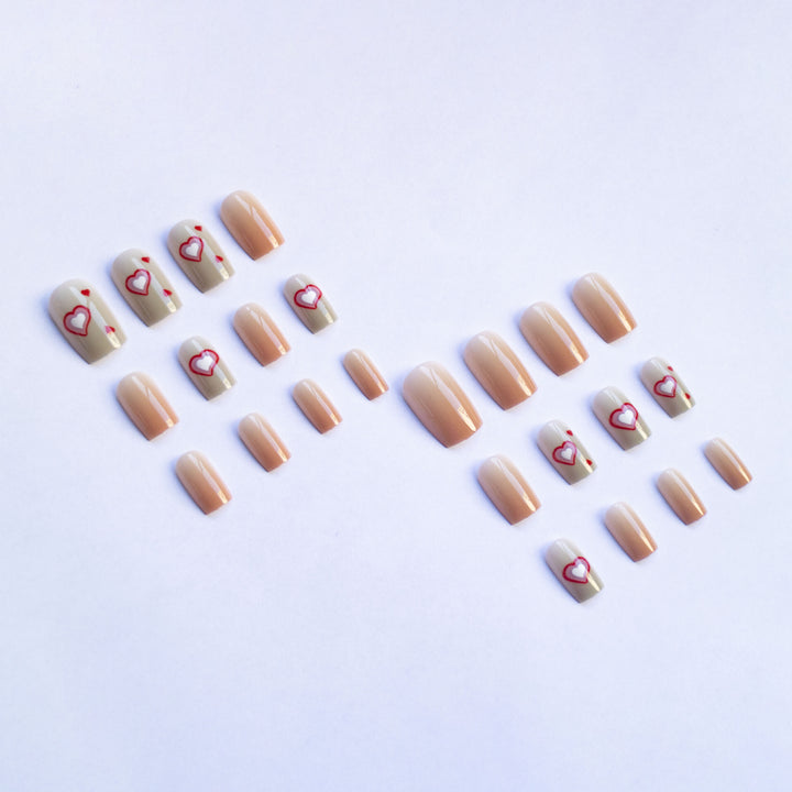 Heart Design Nail Art Kit