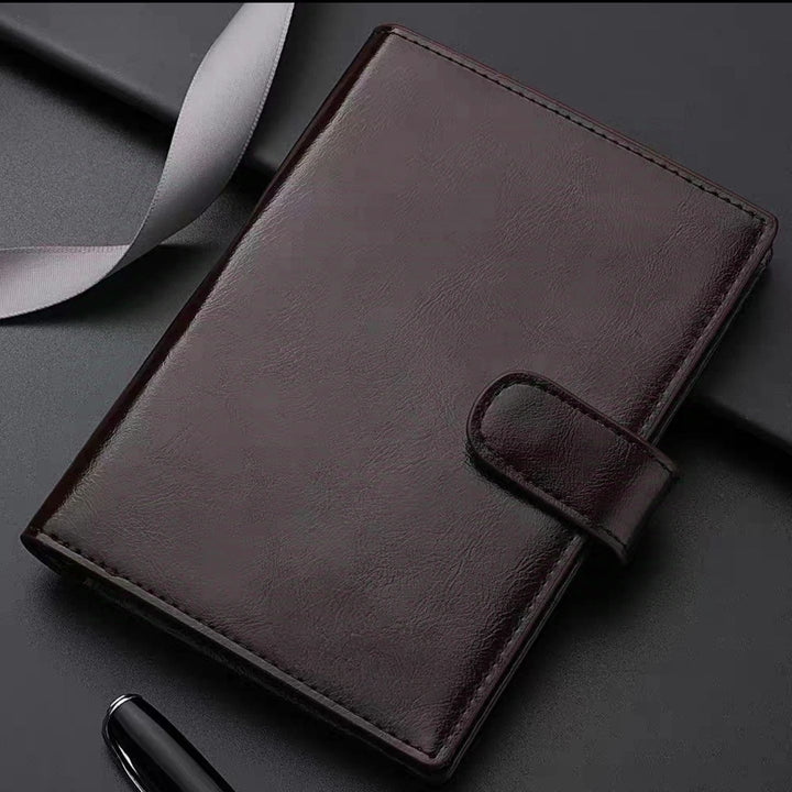 Elegant Textured Leather Planner Wallet Kalsten