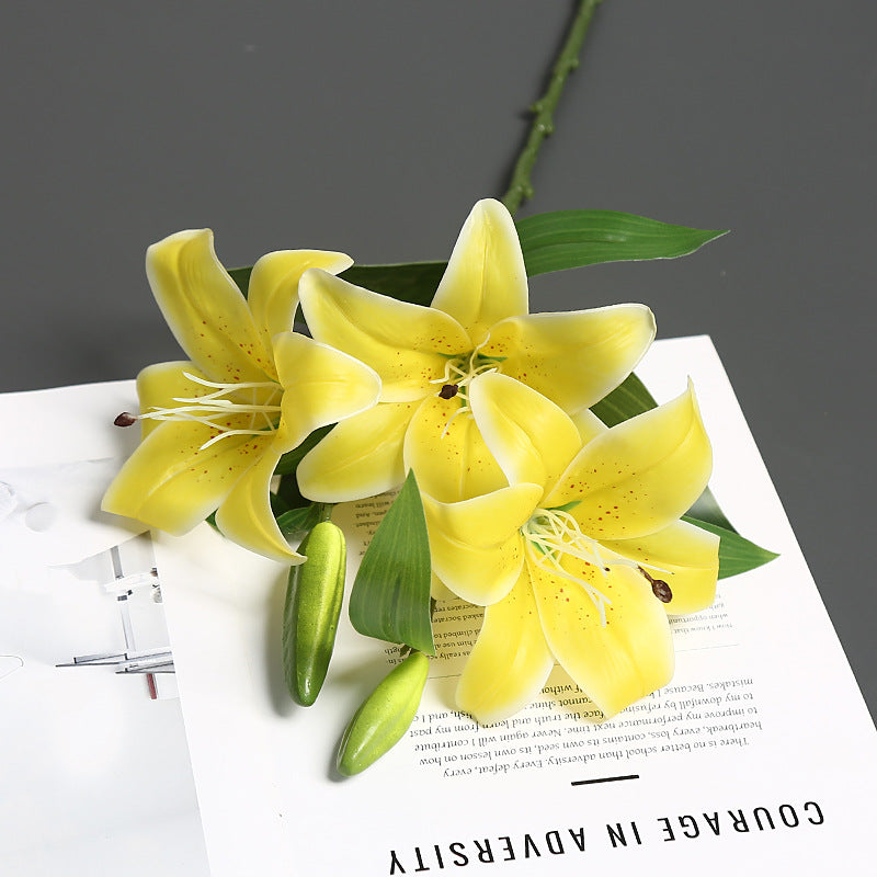 Lifelike Lily Stem Arrangement