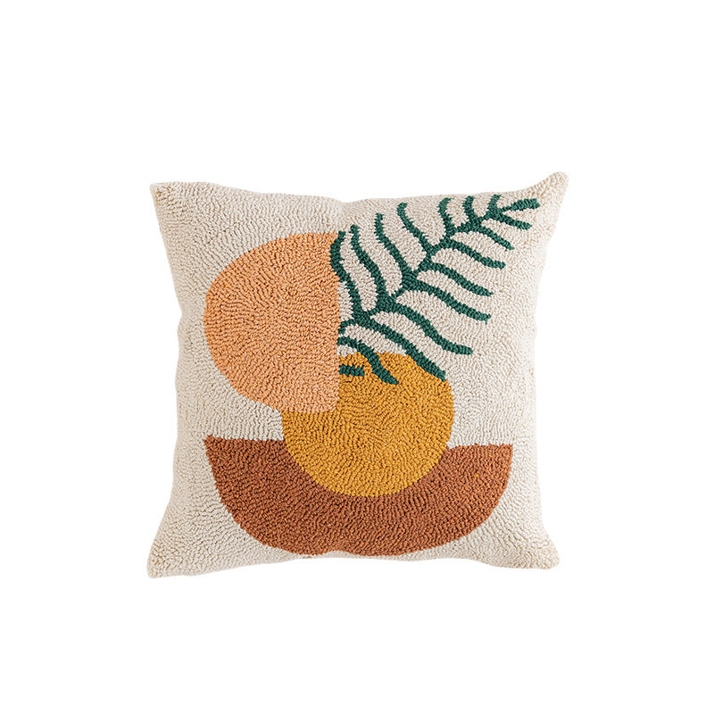 Textured Botanical Art Cushion