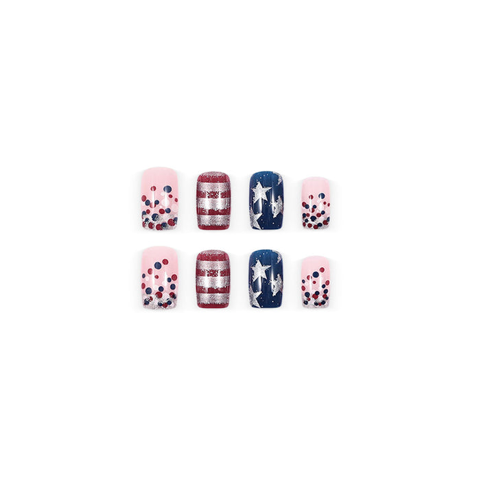 Artificial nails with patriotic motif Kalsten