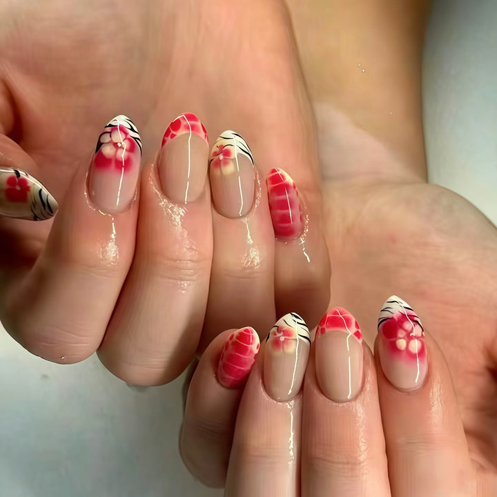 Artistic Floral Press-On Nail Set Kalsten 1787368887
