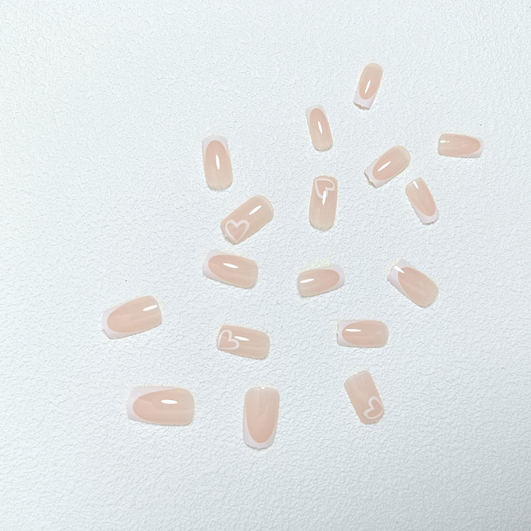Artistic Heart Design Press-On Nails Kalsten
