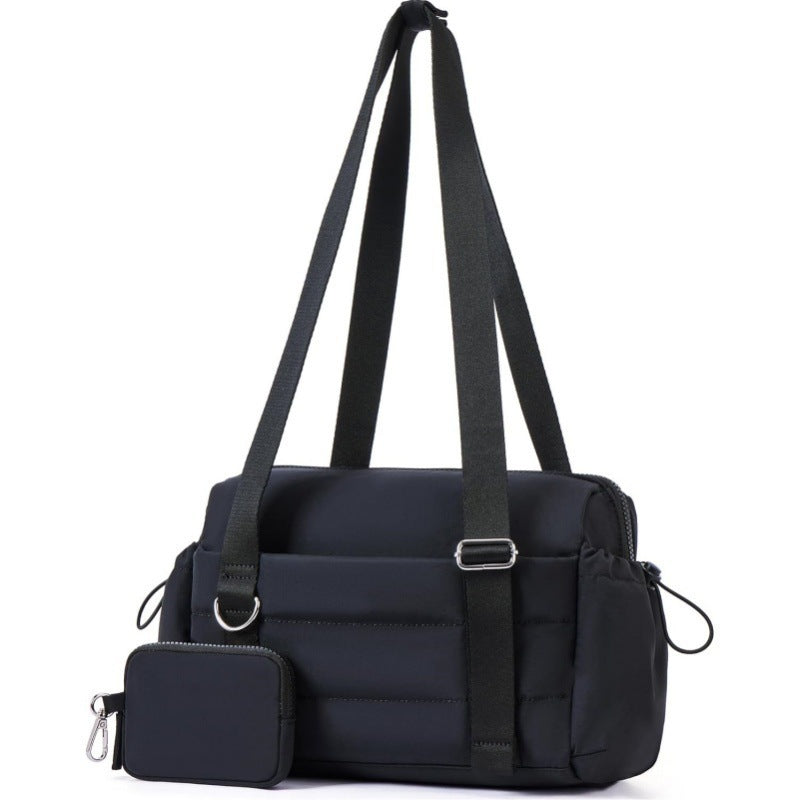 sporty shoulder bag with removable cosmetic bag Kalsten