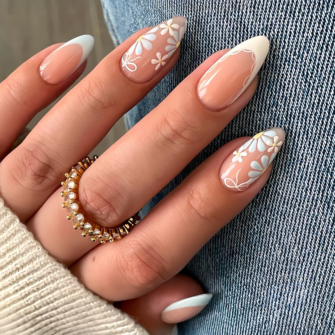 Floral Decorative Press-On Nails Kalsten