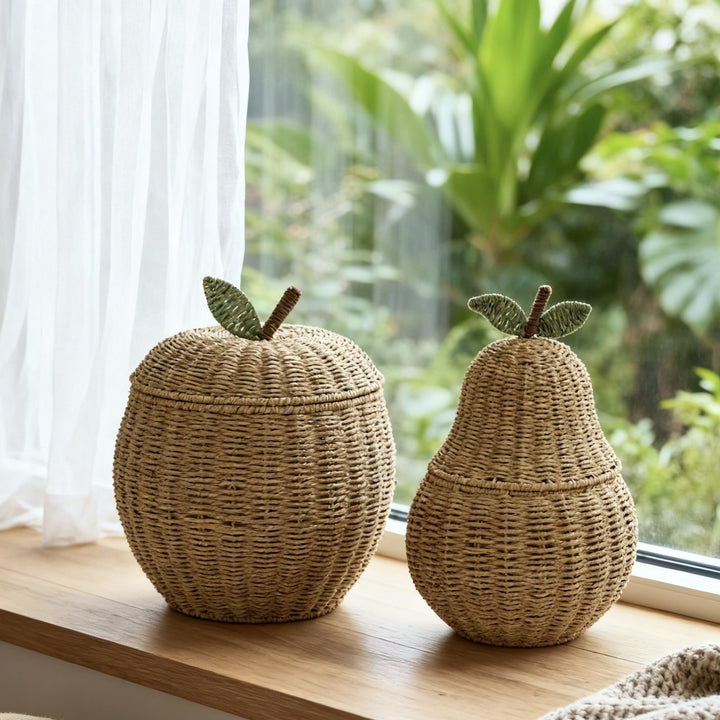 Playful storage basket in wave design Kalsten