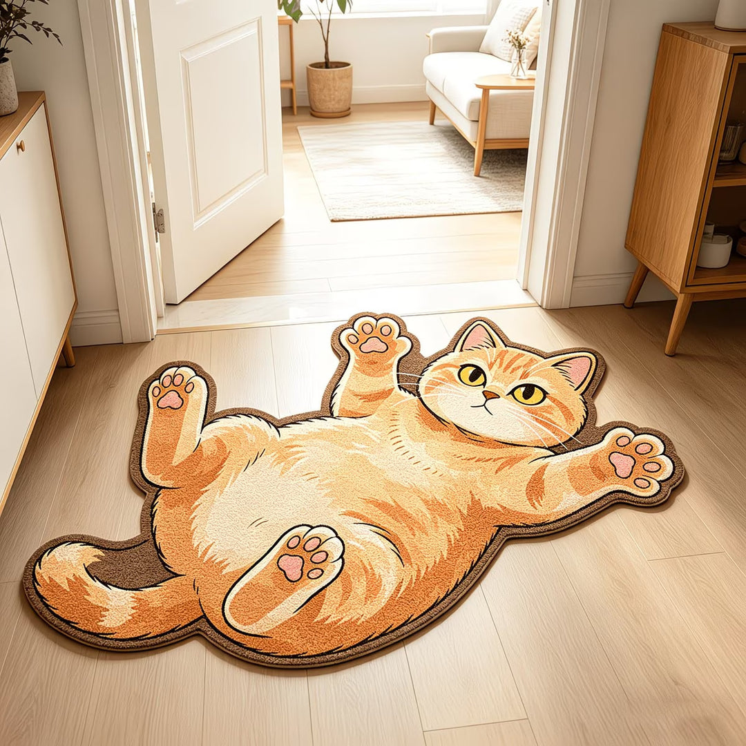 Cute Cat-Shaped Bath Mat