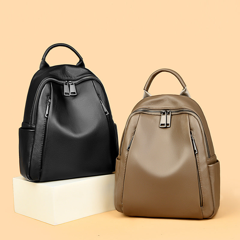 Premium Soft Leather Backpack Kalsten