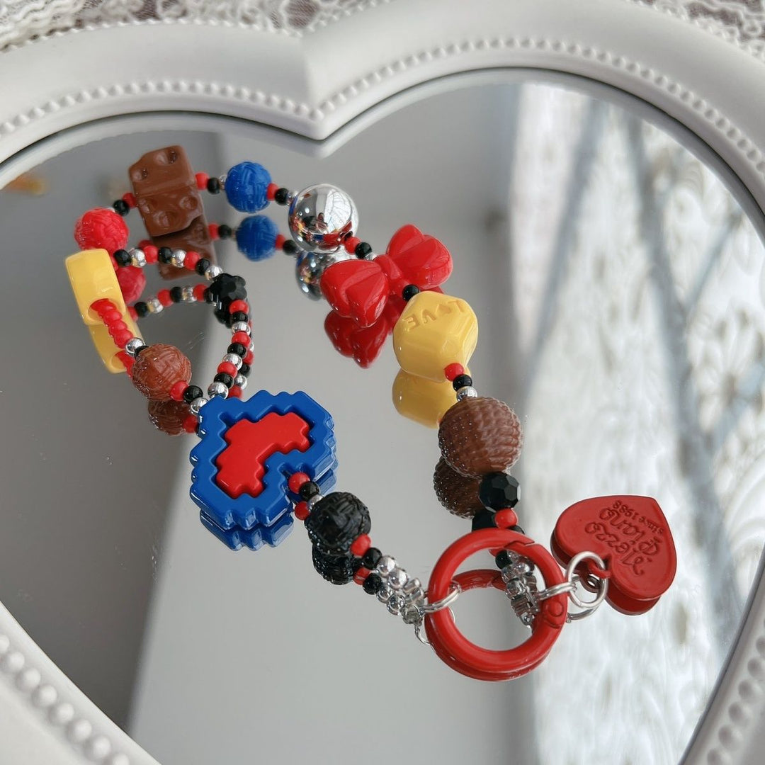 Playful Beaded Charm Keychain Kalsten 1790135504