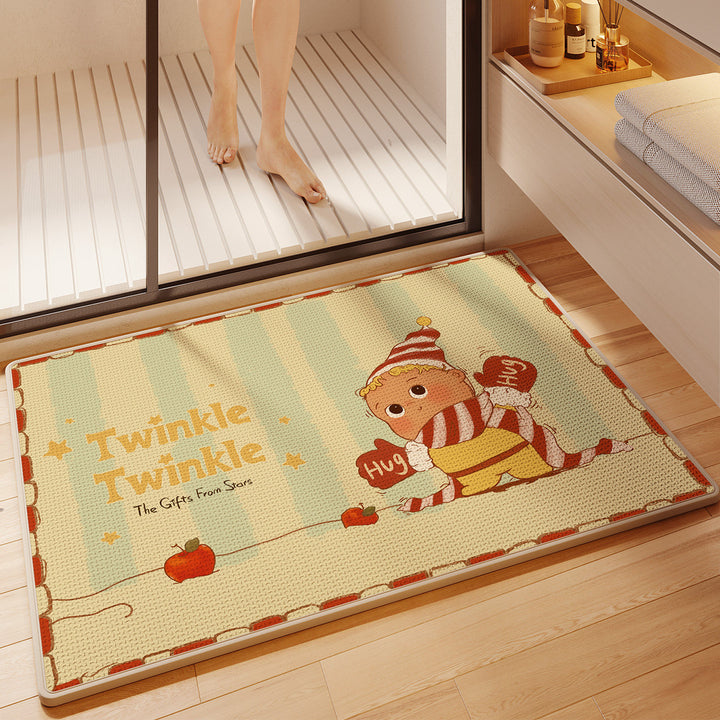 Fun Cartoon Themed Bath Mat Kalsten