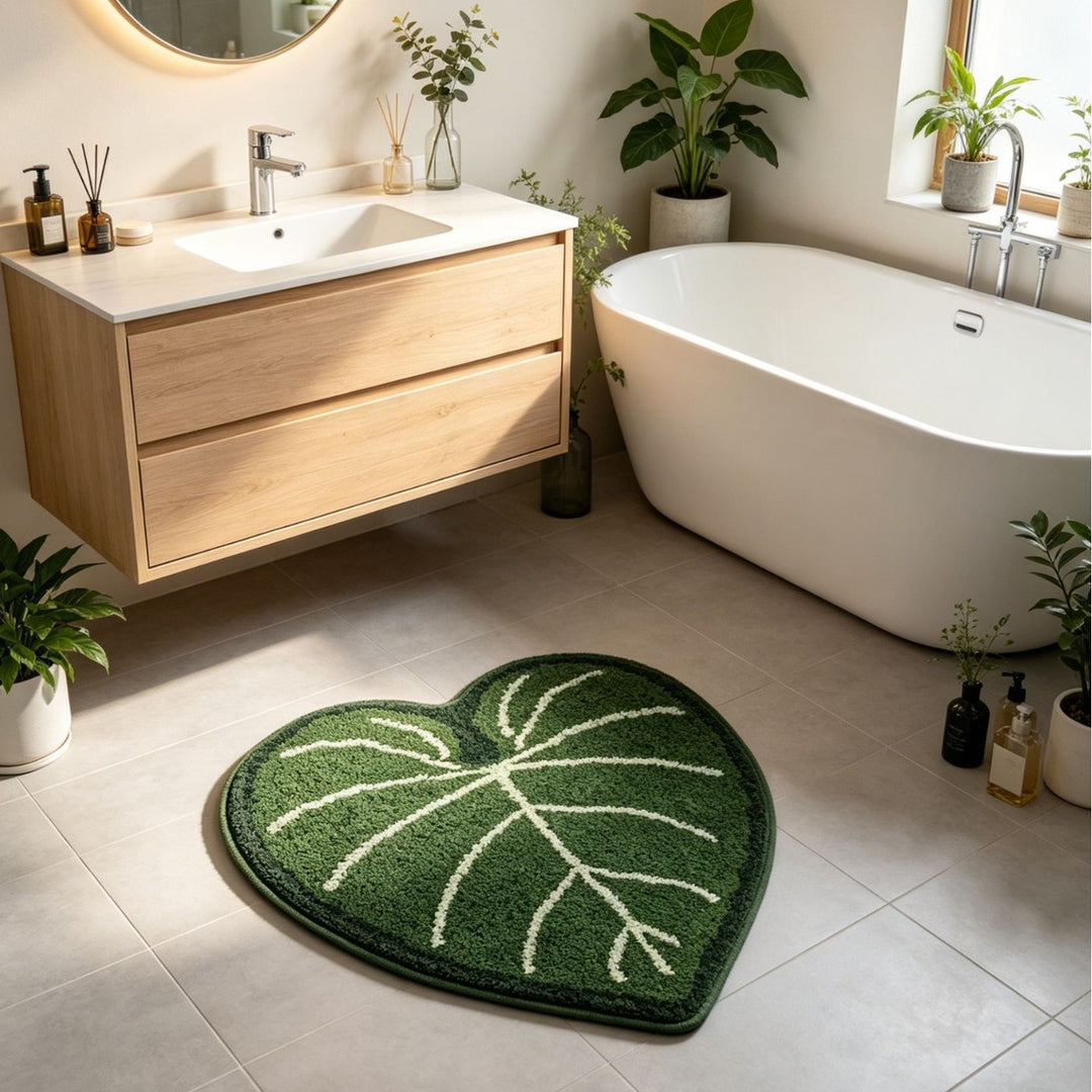 Monstera Leaf Shaped Area Rug Kalsten