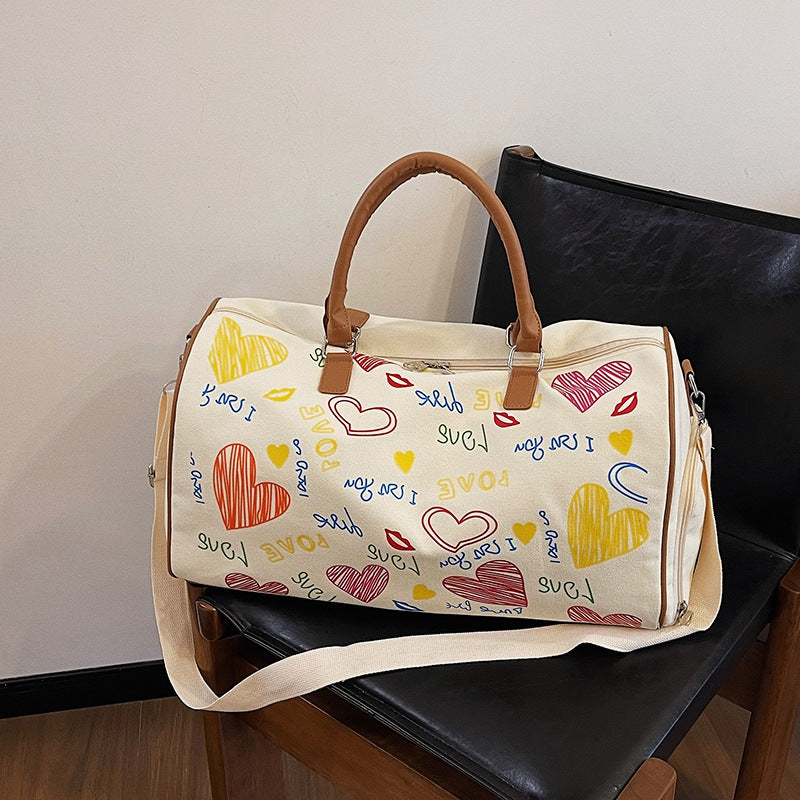 Graphic Print Travel Duffel Bag Kalsten
