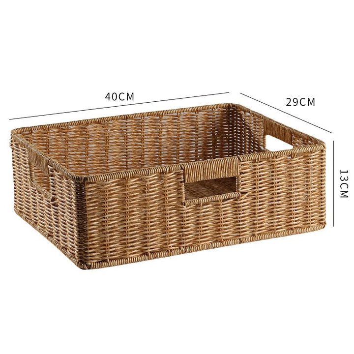 Handwoven Rectangular Storage Basket Kalsten