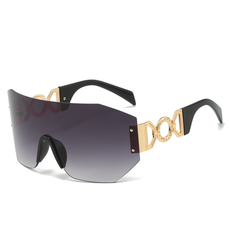 Fashion Statement Wide-Brim Shield Sunglasses Kalsten