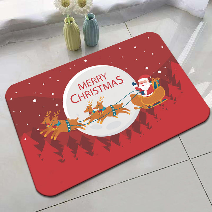 Festive Holiday-Themed Bath Mat Kalsten
