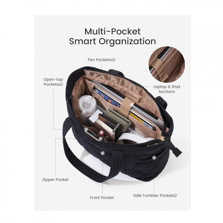 Padded everyday bag with practical compartments Kalsten