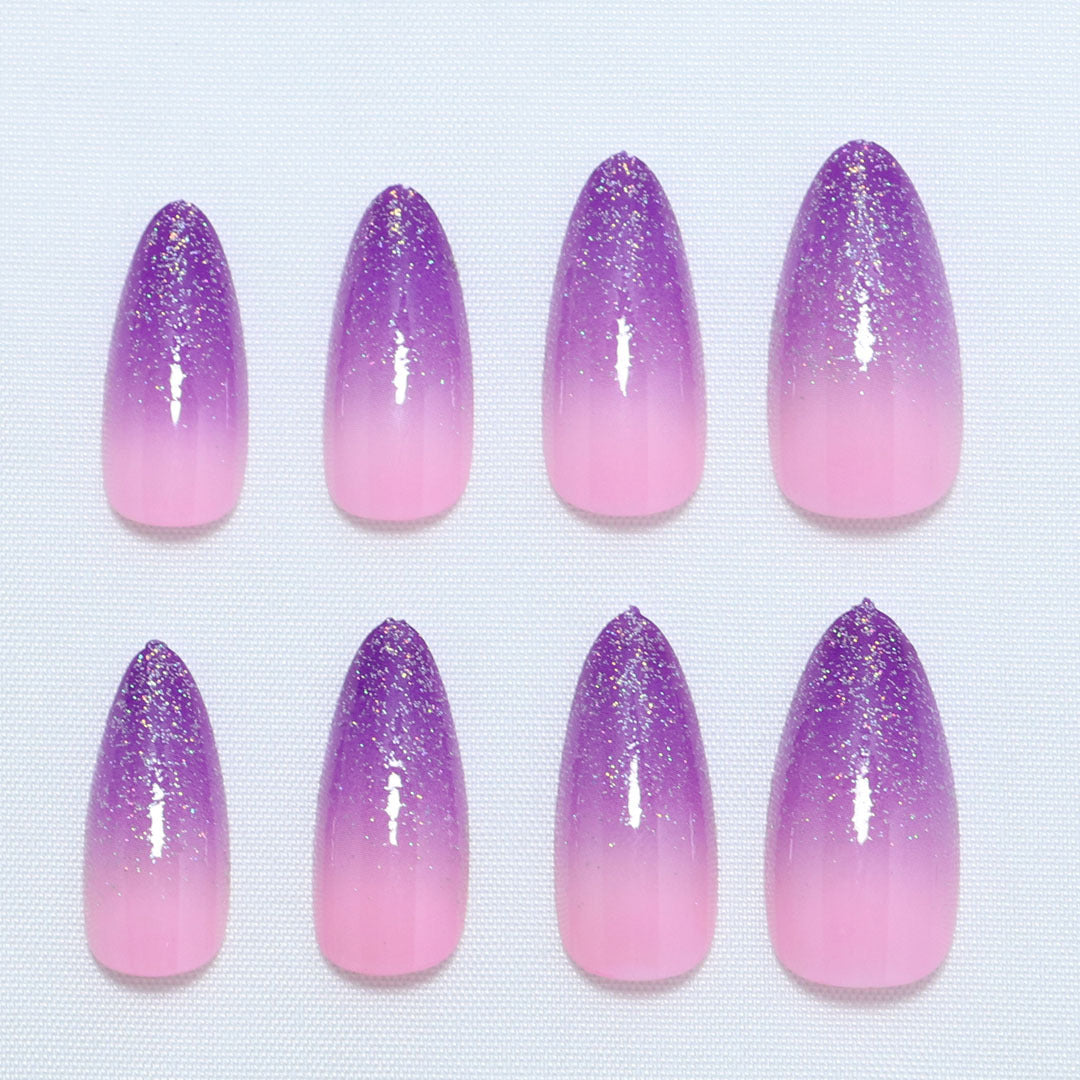 Gradient Glitter Ombre Press-On Nail Set Kalsten